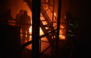 Firefighters fire portrait