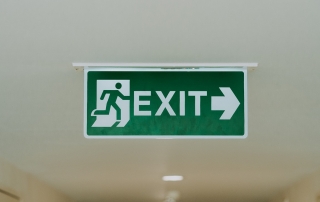 Exit sign