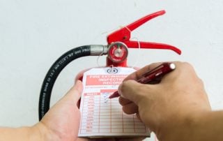 Fire extinguisher monthly check list.